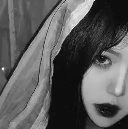 很丧很压抑的头像女黑白