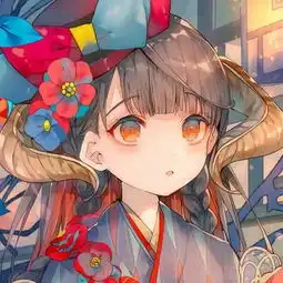 呆萌q版可爱二次元女生头像古风