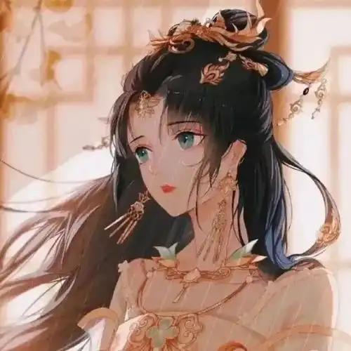 唯美古风头像女冷艳手绘