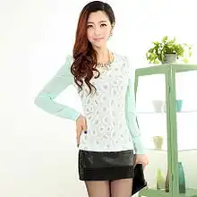 时尚雪纺小黑裙