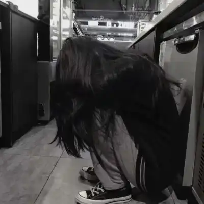 原宿风女生头像微丧