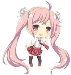 呆萌q版可爱二次元女生