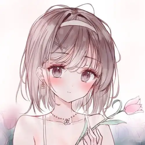 甜美草莓味的粉色系动漫女生头像套图套图系列