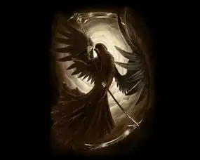 谁给给给me几张..天使图片,要黑色的