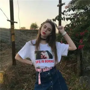 欧美范图片个性范头像超酷女生,长发更显几分的清新甜美
