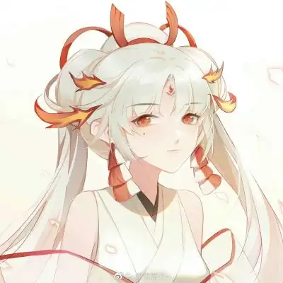 手绘头像女可爱小女孩动