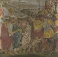 抗战雕塑逃难的孩子图片,高清大图雕刻艺术素材