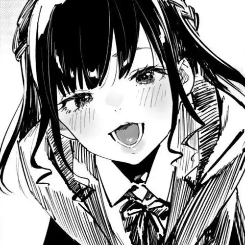 优质黑白漫画头像晚安米娜桑
