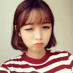 短发小美女图片头像小美
