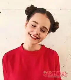 qq头像女生短发丸子头情