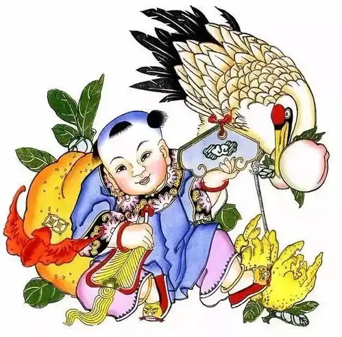 快过年了,送大家一组吉祥传统年画