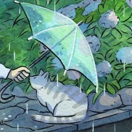 唯美插画手绘女生头像,软萌少女唯美有意境的