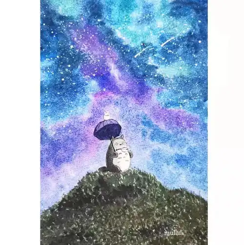 因为星空爱上了水彩
