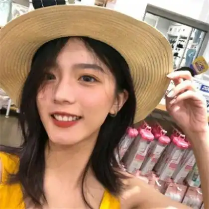 笑容甜美爱笑女生头像,天真快乐不知愁的女生