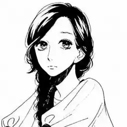 女黑白头像素描ken