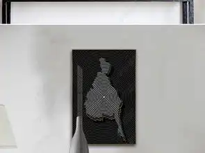 后现代简约时尚圆圈黑白线条人物时尚女郎抽象艺术装饰画图片下载