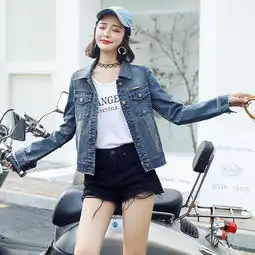 沐薇蝶牛仔外套女短款春季新款女装韩版修身上衣bf原宿牛仔衣小清新士成人夹克女士春装上衣蓝色s蜜芽,中国领先的进口母婴限时特卖商城