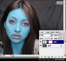 photoshop教程把人物头像处理成阿凡达中的外星人