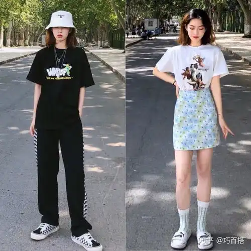 t恤的16种搭配示范,上身简约帅气还俏皮,助你变身甜酷女孩
