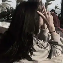 少女头像可爱背影图片真人女生头像侧面唯美