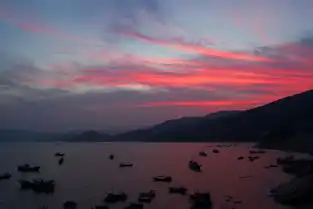 摄情无限霞光山水,浦上牧歌之二