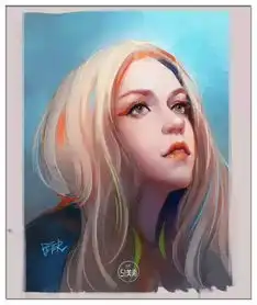 绘制这么多美女头像,我收了肖吉