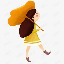 手绘卡通秋天的小女孩素材图片免费下载高清psd千库网图片编号11082296
