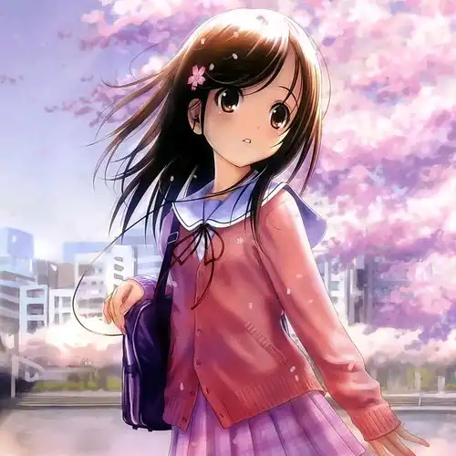 二次元双人少女头像宅男