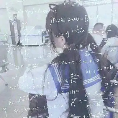 数学公式头像女生霸气学霸头像带公式