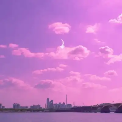 季清晚霞唯美少女心治愈头像背风景静物头像我要个性网
