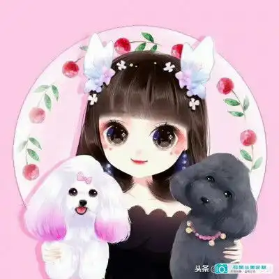头像女生漫画可爱少女真