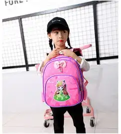 迪阿伦新款书包小学生36年级男童女童儿童双肩书包