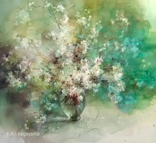日本第一水彩女神最新画作超梦幻的色调撩人到爆的意境,又美出新高度太惊艳了...