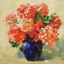 花卉油画俄罗斯玛丽亚帕夫洛娃作品