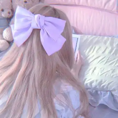 头像超仙不露脸蝴蝶结女孩女头像系列